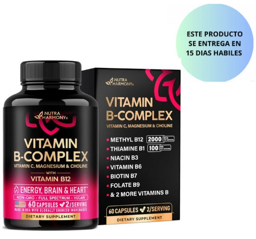 Nutra Harmony Vitamin B complex 60 capsulas