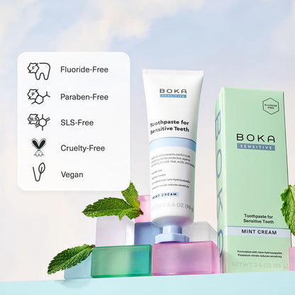 Boka Pasta dental con Probioticis y  Nano Hydroxyapatite sin Fluor Dental  Citrus Mint 96 gr.