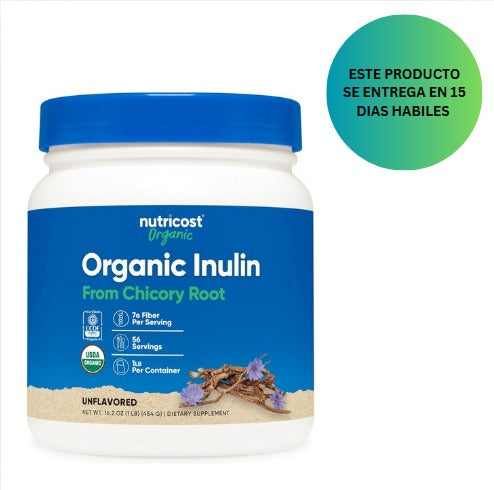 Nutricost Polvo de inulina orgánica, 454gr