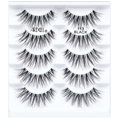 Pestañas Postizas Ardell Wispies 113 – Naturales y Ligeras, 6 Pares
