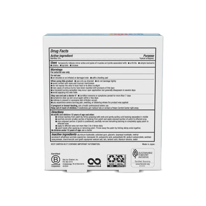 Icy Hot Large Parche original para aliviar el dolor 5 parches