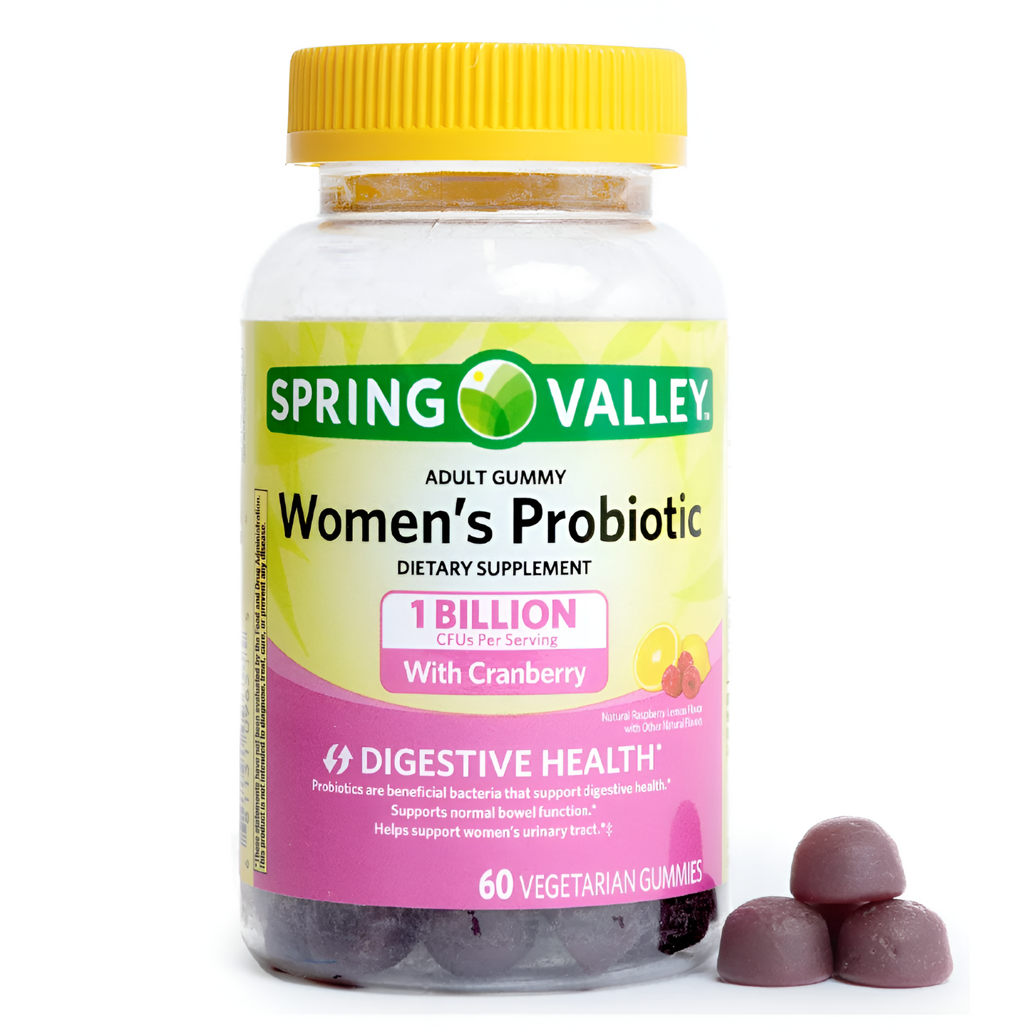 Spring Valley Suplemento probiótico para mujeres, 60 gomitas