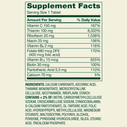 Super Vitamin B complex - Spring Valley - 250 Tabletas