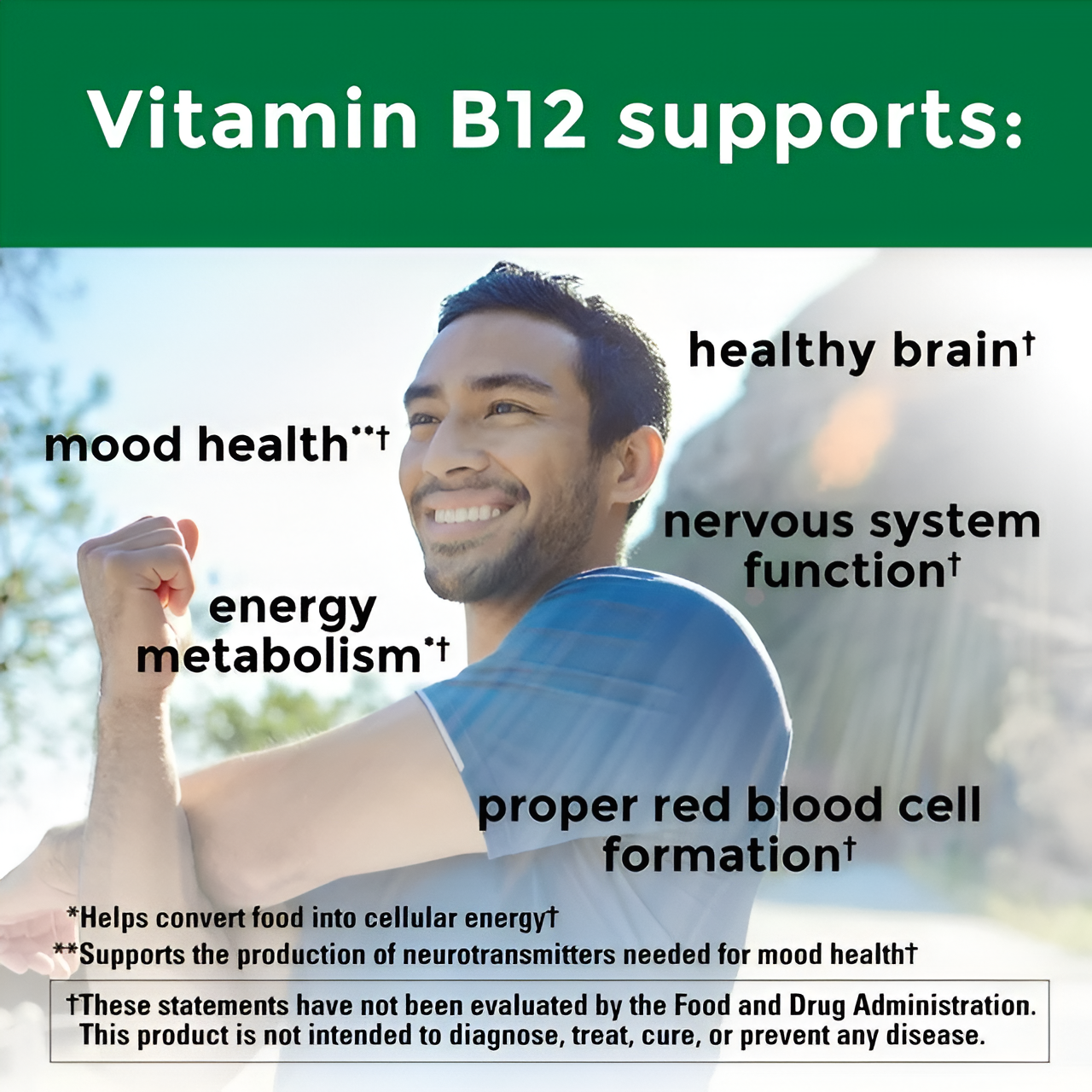 Nature Made Vitamina B12 1000 mcg cápsulas blandas, suplemento dietético, 270 unidades (4.8) 4,8 estrellas de 112 reseñas 112 opiniones