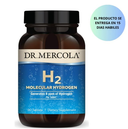 Dr. Mercola Suplemento dietético de hidrógeno molecular H2,  90 tabletas