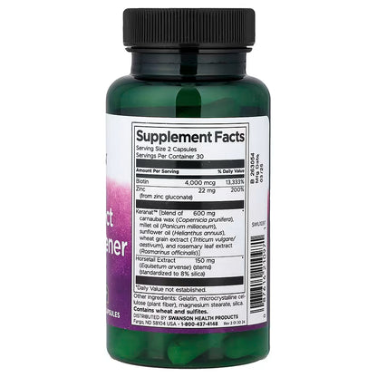 Swanson, Full Effect Hair Thickener, 60 Capsulas