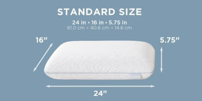 Serenity by Tempur-Pedics - Almohada de espuma viscoelástica de enfriamiento, color blanco