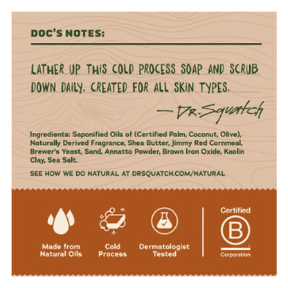 Dr. Squatch, jabón en barra natural para hombres - 141g