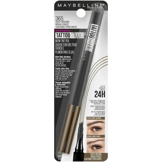 Maybelline Tattoo Studio Brow Tint Pen Maquillaje, Marrón Profundo