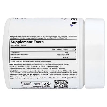 Codeage, Akkermansia , 90 Vegetable Capsules