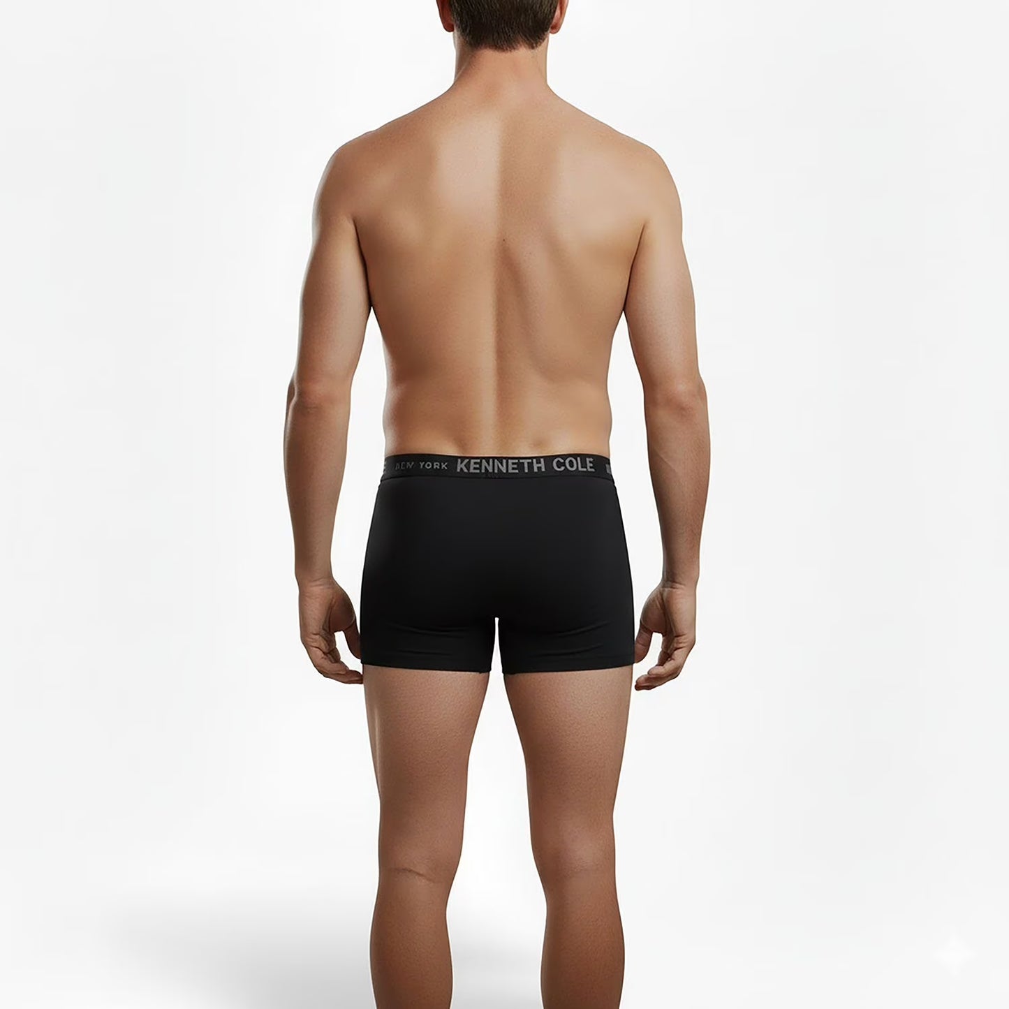 Kenneth Cole Men's 4-Pack Boxer Brief color negro
