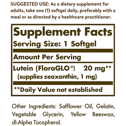 Solgar – Luteína softgels