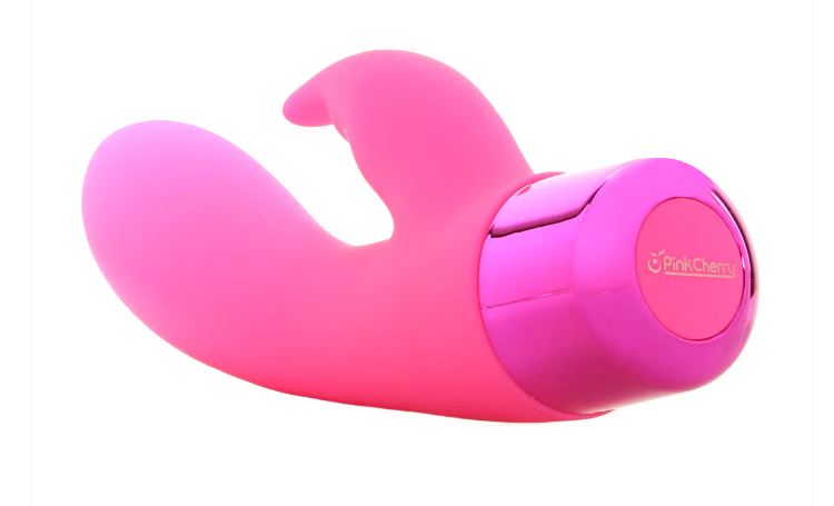 PinkCherry Right On Rabbit Vibrador de doble motor de silicona