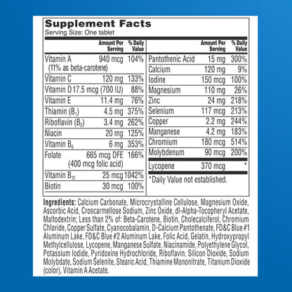 One a Day Men -Multivitaminico  Para Hombres  Mayores de 50 Años -300 tabletas