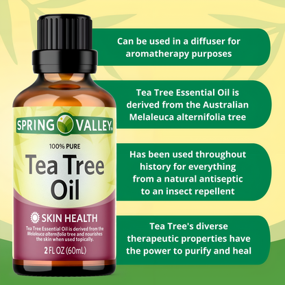 Spring Valley, aceite de árbol de té  100 % puro, 60ml