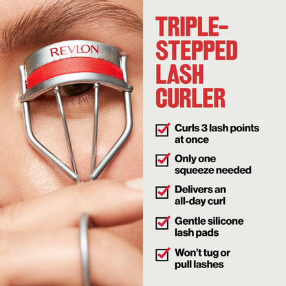 Revlon Rizador para pestañas triple escalón- Rojo