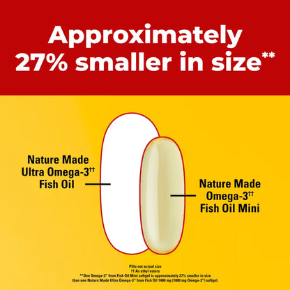 Nature Made, Burp-Less Omega-3  Extra Strength  1400 mg, cápsulas blandas tamaño mini, 80 unidades.
