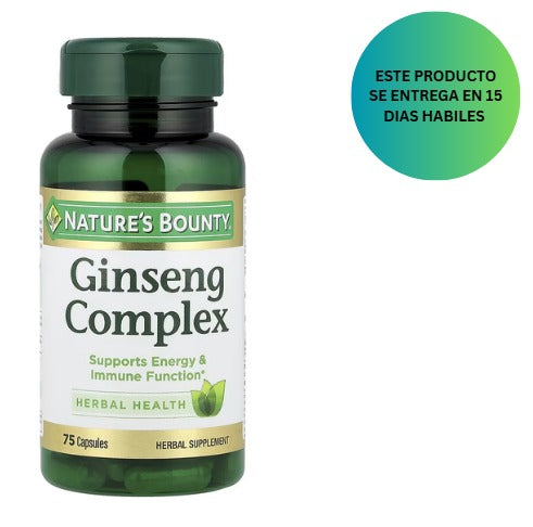 Nature's Bounty, Ginseng Complex, 75 Capsulas