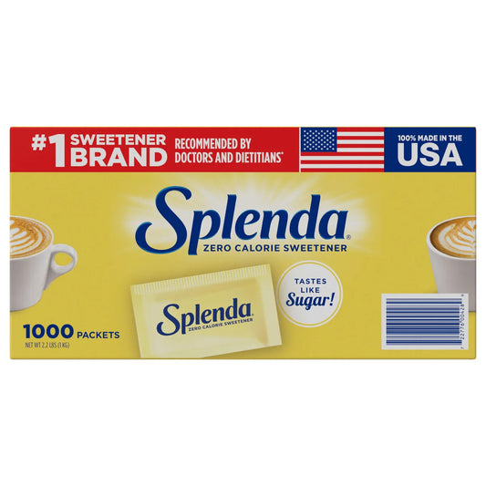 Splenda Zero Calorie Paquetes de edulcorante, 1000 unidades