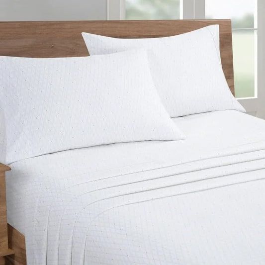 4-Piece Printed Sheet Set - Full/Twin| 17" - Set de Sabanas Frescas y pulidas para maxima suavidad