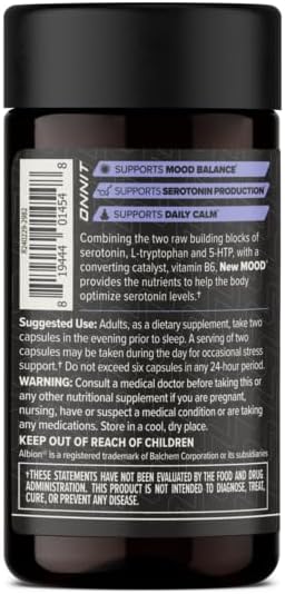 Onnit - New Mood daily stress support, 60 capsulas