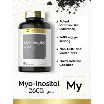 Myo-Inositol - Carlyle - 2600mg - 180 Capsulas