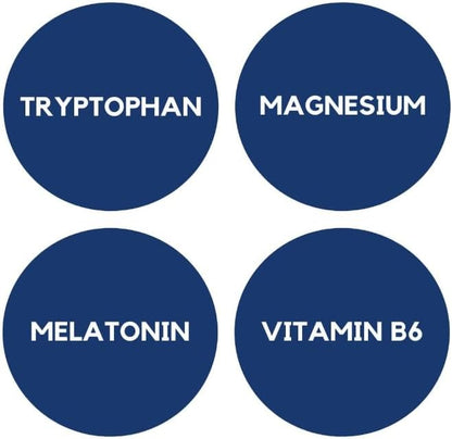 Ana Maria La Justicia- Pack Tryptophan (magnesium- vitamina B6), tryptophan(melatonina), 60 tabletas cada frasco