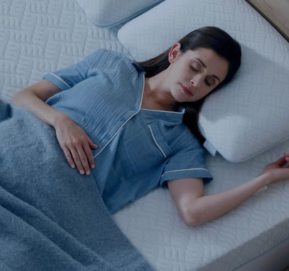 Serenity by Tempur-Pedics - Almohada de espuma viscoelástica de enfriamiento, color blanco