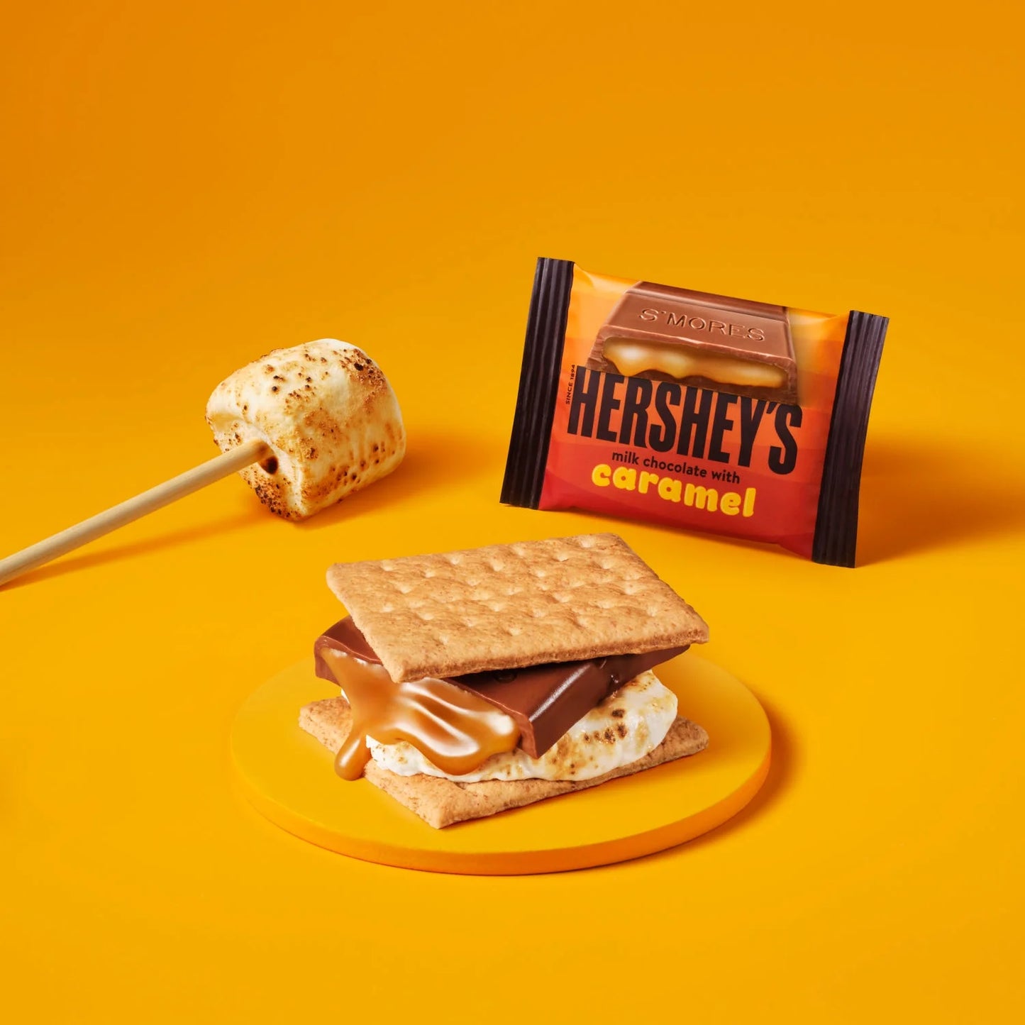 HERSHEY'S Milk Chocolate con barra de caramelo, 238gr