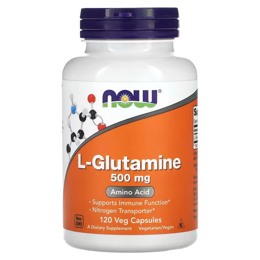 L-Glutamine 500mg , 120 capsulas vegetables - Now