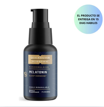 Quicksilver Scientific Melatonina liposomal – Líquido de apoyo inmunológico para adultos – Absorción eficiente y superior, 1 mg