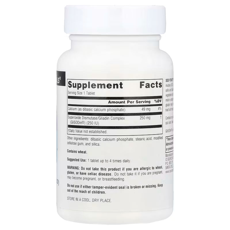 Source Naturals SOD Power 250mg , 60 tabletas