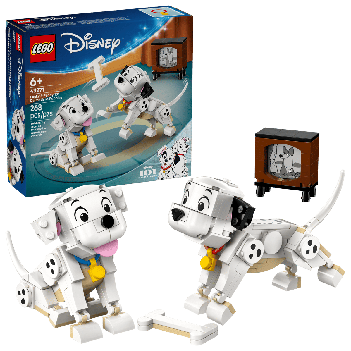 Lego Lucky y Penny: Cachorros de 101 Dálmatas  #43271, 268 piezas