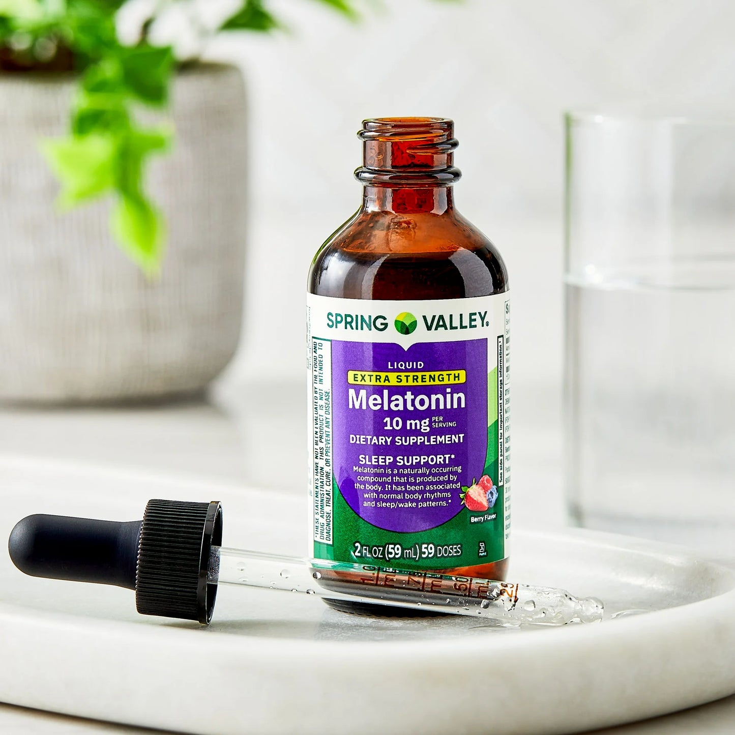 Spring Valley Melatonina líquida 10 mg, 59ml