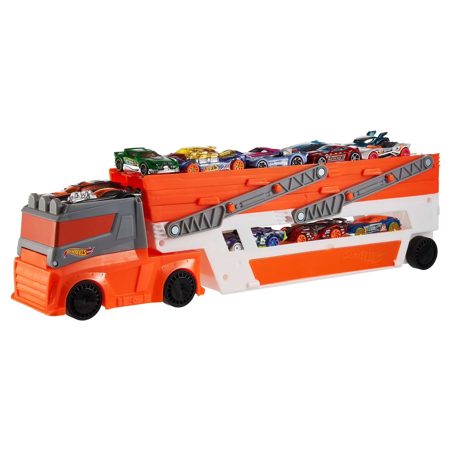 Mattel - Hot  Wheels Mega Hauler Truck Playset, 20 unidades