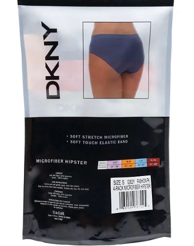 DKNY - Pack de 4 hipsters para mujer ropa interior femenina