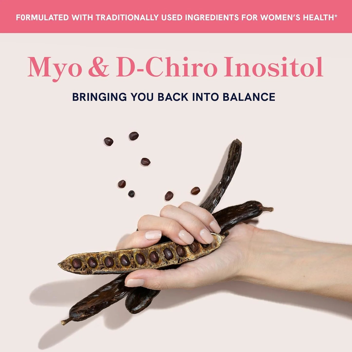 Hormone + Ovarian Support Polvo de Myo y D-chiro inositol para el ciclo menstrual y la salud ovárica | Proporción 40:1 | 64 g, 30 porciones