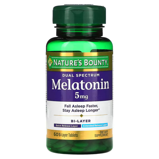 Nature's Bounty Melatonina 5mg Dual Spectrum, 60 tabletas
