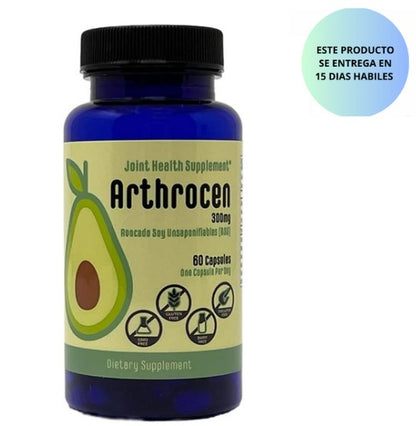 Suplemento para la salud de las articulaciones, 300 mg de soja de aguacate insaponificable, sin OMG, sin lácteos, sin gluten y sin mariscos, suministro para 60 días