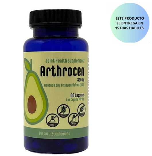 Suplemento para la salud de las articulaciones, 300 mg de soja de aguacate insaponificable, sin OMG, sin lácteos, sin gluten y sin mariscos, suministro para 60 días