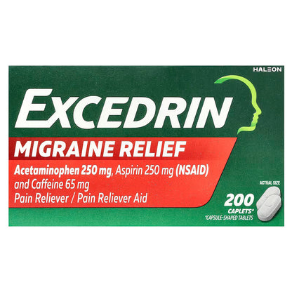 Excedrin Migraña relief, 200 Tabletas