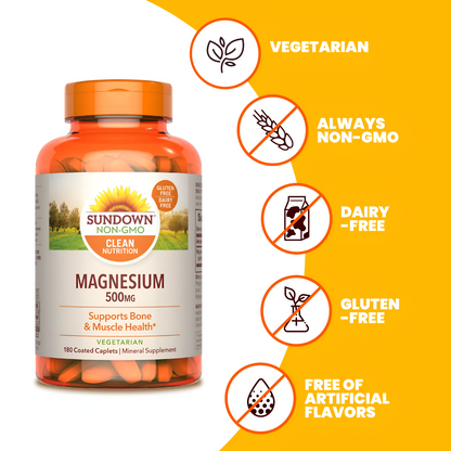 Magnesium - Sundown - 500 mg - 180 Tabletas