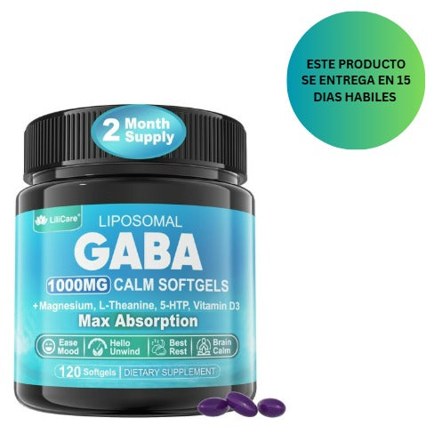 LiliCare Suplemento GABA - 1000 mg 120 softgels