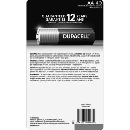 Pilas alcalinas AA Duracell Power Boost Coppertop, 40 unidades