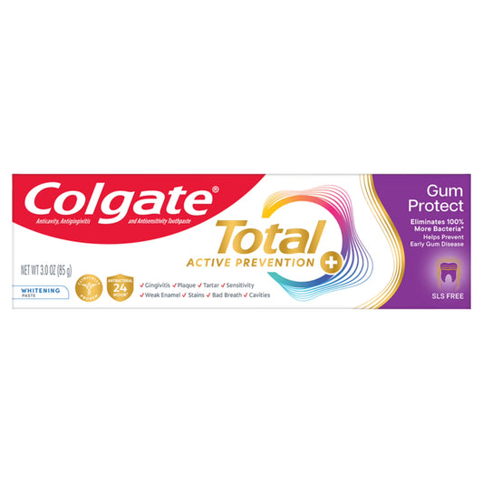 Pasta dental blanqueadora Colgate Total Active Prevention Gum Protect, 85 g