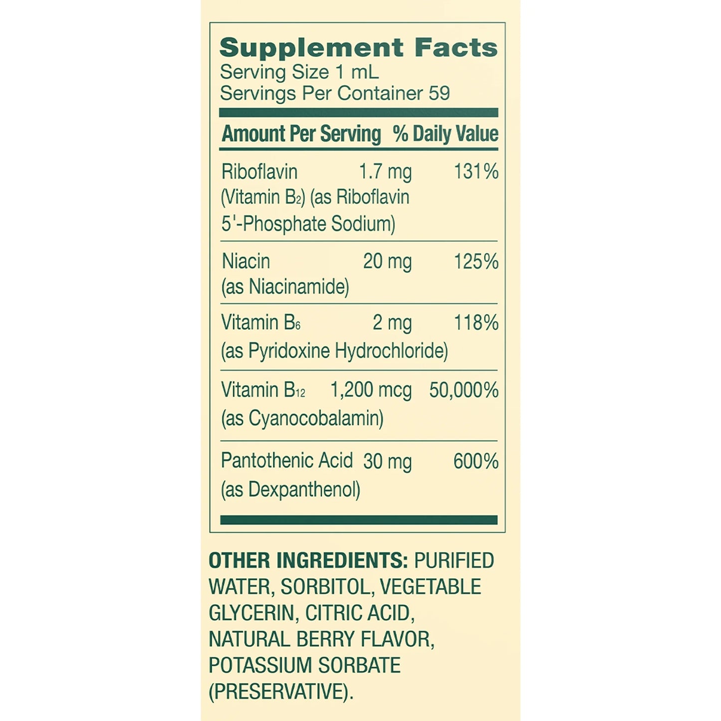 Spring Valley Complejo sublingual de vitamina B con vitamina B12, 59 ml
