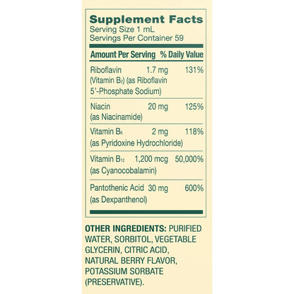 Spring Valley Complejo sublingual de vitamina B con vitamina B12, 59 ml