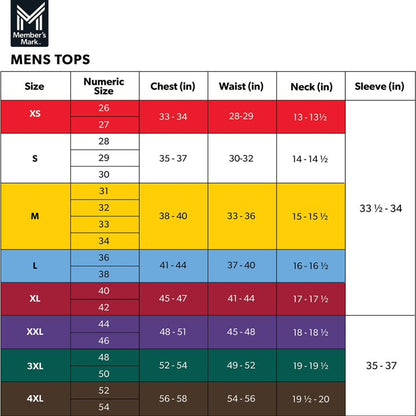 Camiseta  Member's Mark para hombre, paquete de 6 unidades