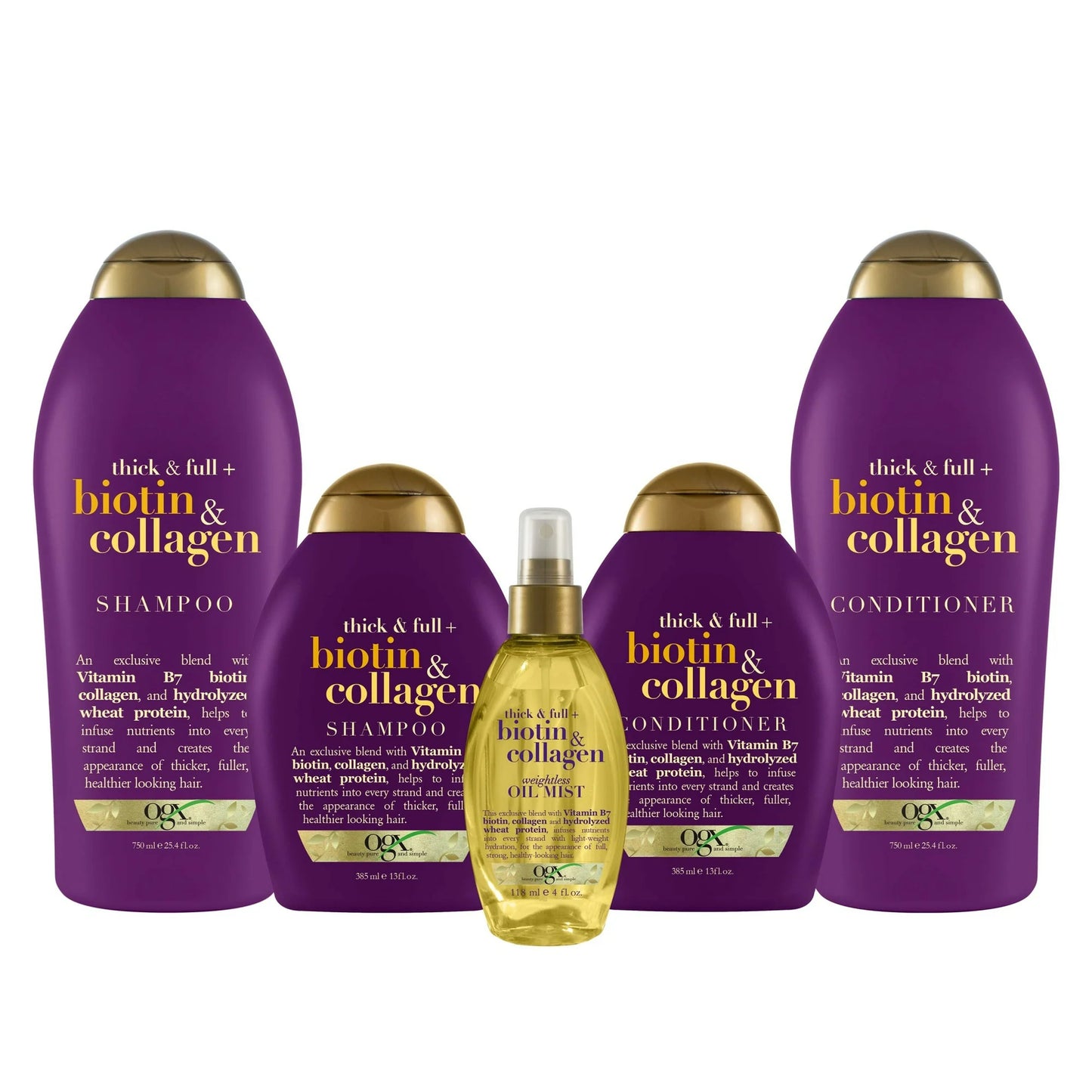 Thick y Full Oil Mist biotina y colágeno para el cabello, 118ml
