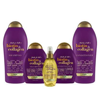 Thick y Full Oil Mist biotina y colágeno para el cabello, 118ml